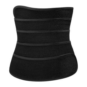 Waist Trimmer Wrap Fat Burning Sauna Waist Trainer Black- One Size Fit All 1